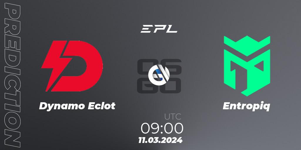 Dynamo Eclot vs Entropiq: Betting TIp, Match Prediction. 11.03.24. CS2 (CS:GO), European Pro League Season 14