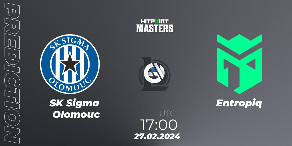 SK Sigma Olomouc vs Entropiq: Betting TIp, Match Prediction. 27.02.24. LoL, Hitpoint Masters Spring 2024