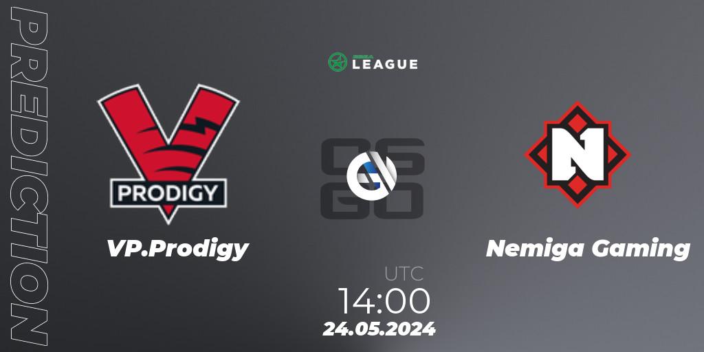 VP.Prodigy vs Nemiga Gaming: Betting TIp, Match Prediction. 24.05.2024 at 14:00. Counter-Strike (CS2), ESEA Season 49: Advanced Division - Europe