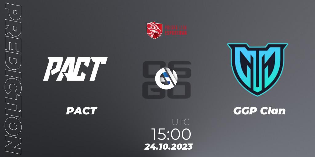 PACT vs GGP Clan: Betting TIp, Match Prediction. 24.10.23. CS2 (CS:GO), Polska Liga Esportowa 2023: Split #3