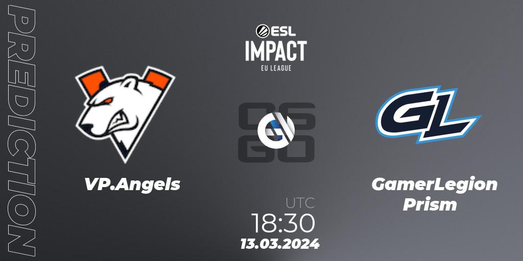VP.Angels vs GamerLegion Prism: Betting TIp, Match Prediction. 13.03.24. CS2 (CS:GO), ESL Impact League Season 5: Europe