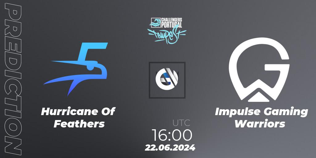 Hurricane Of Feathers vs Impulse Gaming Warriors: Betting TIp, Match Prediction. 22.06.2024 at 15:00. VALORANT, VALORANT Challengers 2024 Portugal: Tempest Split 2
