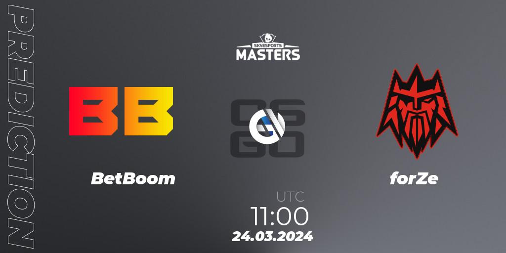BetBoom vs forZe: Betting TIp, Match Prediction. 24.03.24. CS2 (CS:GO), Skyesports Masters 2024: European Qualifier