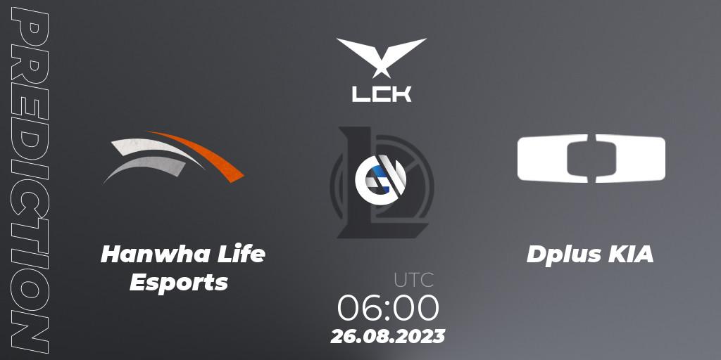 Hanwha Life Esports vs Dplus KIA: Betting TIp, Match Prediction. 26.08.23. LoL, LCK Regional Finals 2023