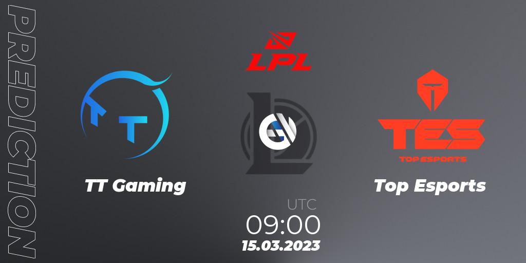 TT Gaming vs Top Esports: Betting TIp, Match Prediction. 15.03.23. LoL, LPL Spring 2023 - Group Stage