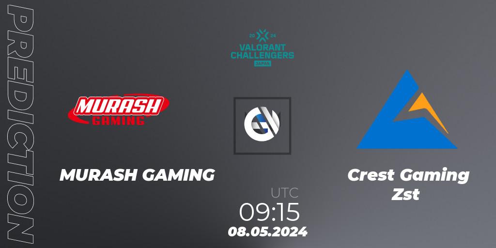 MURASH GAMING vs Crest Gaming Zst: Betting TIp, Match Prediction. 08.05.2024 at 09:15. VALORANT, VALORANT Challengers Japan 2024: Split 2 Advance Stage