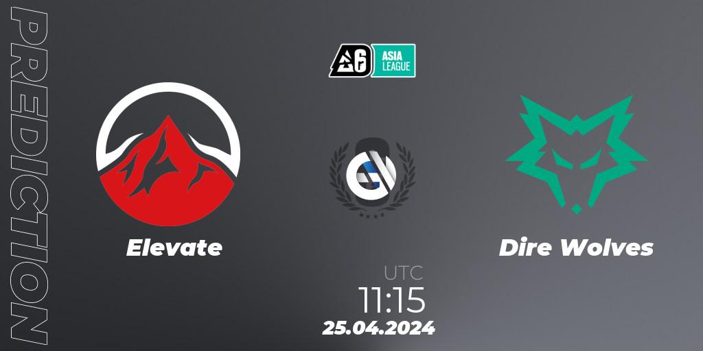 Elevate vs Dire Wolves: Betting TIp, Match Prediction. 25.04.24. Rainbow Six, Asia League 2024 - Stage 1