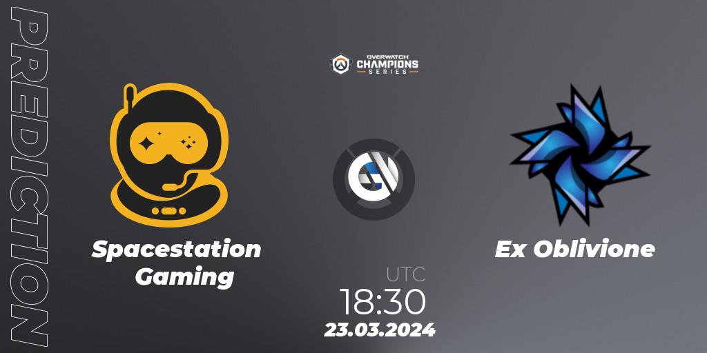 Spacestation Gaming vs Ex Oblivione: Betting TIp, Match Prediction. 23.03.2024 at 18:30. Overwatch, Overwatch Champions Series 2024 - EMEA Stage 1 Main Event
