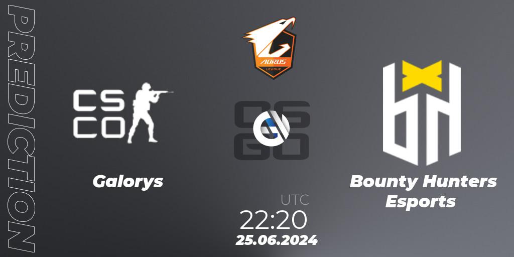 Galorys vs Bounty Hunters Esports: Betting TIp, Match Prediction. 25.06.2024 at 22:20. Counter-Strike (CS2), Aorus League 2024 Season 1: Brazil