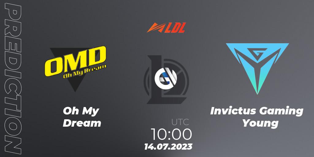 Oh My Dream vs Invictus Gaming Young: Betting TIp, Match Prediction. 14.07.23. LoL, LDL 2023 - Regular Season - Stage 3