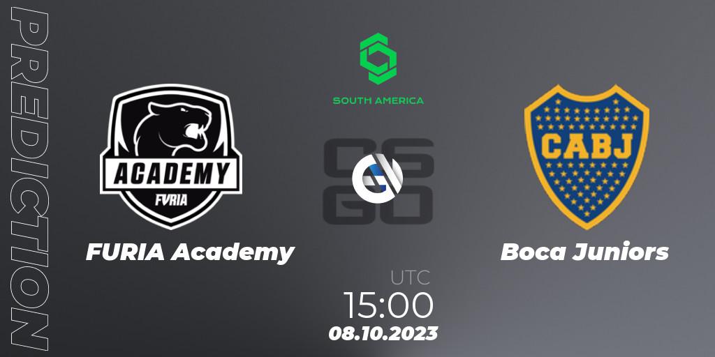 FURIA Academy vs Boca Juniors: Betting TIp, Match Prediction. 08.10.2023 at 15:00. Counter-Strike (CS2), CCT South America Series #12