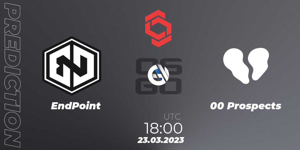 EndPoint vs 00 Prospects: Betting TIp, Match Prediction. 23.03.23. CS2 (CS:GO), CCT Central Europe Series #5