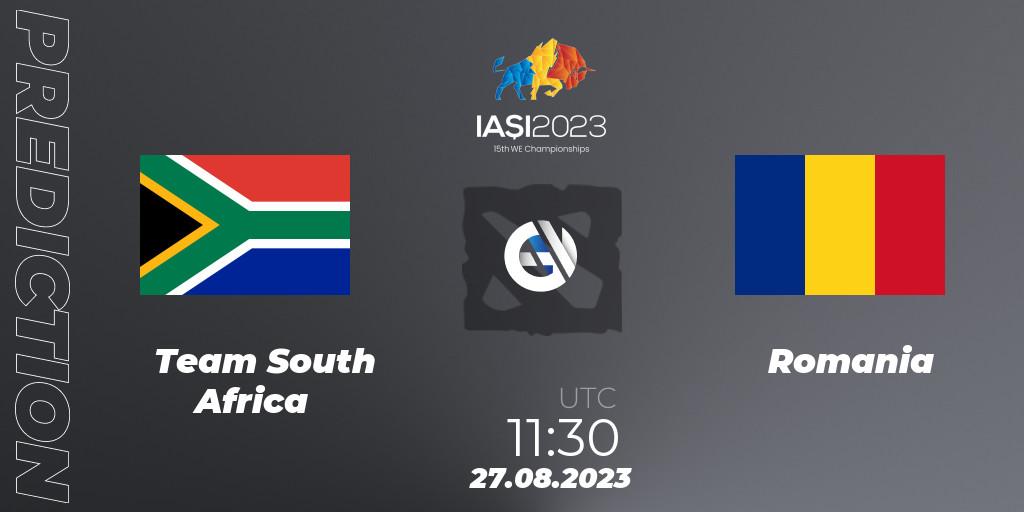 Team South Africa vs Romania: Betting TIp, Match Prediction. 27.08.23. Dota 2, IESF World Championship 2023