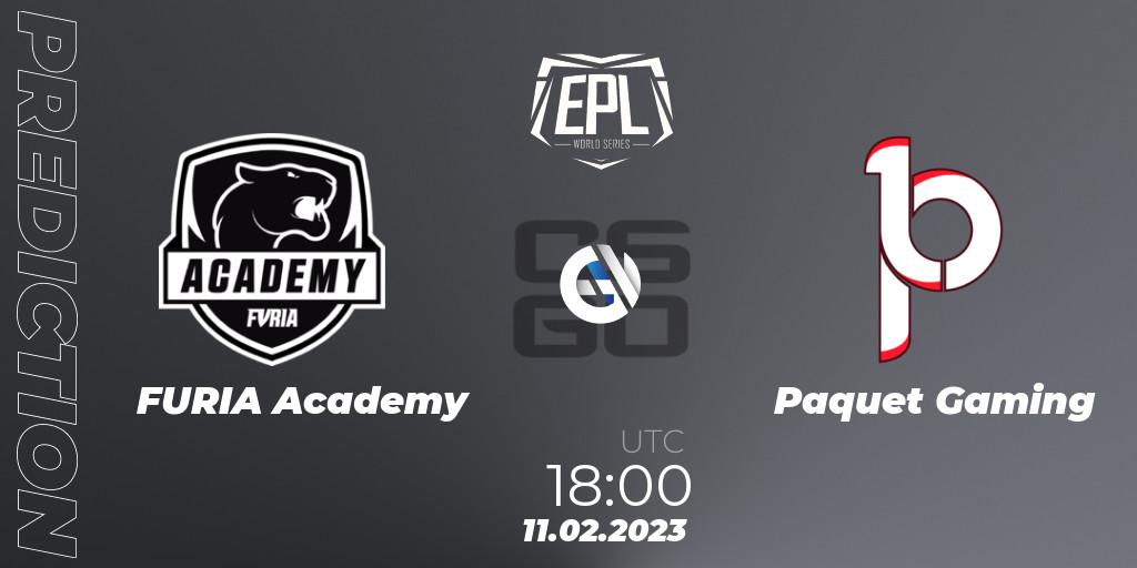FURIA Academy vs Paquetá Gaming: Betting TIp, Match Prediction. 11.02.23. CS2 (CS:GO), EPL World Series: Americas Season 2