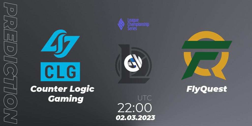 Counter Logic Gaming vs FlyQuest: Betting TIp, Match Prediction. 17.02.23. LoL, LCS Spring 2023 - Group Stage