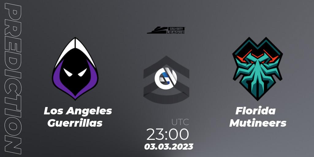 Los Angeles Guerrillas vs Florida Mutineers: Betting TIp, Match Prediction. 03.03.2023 at 23:00. Call of Duty, Call of Duty League 2023: Stage 3 Major Qualifiers