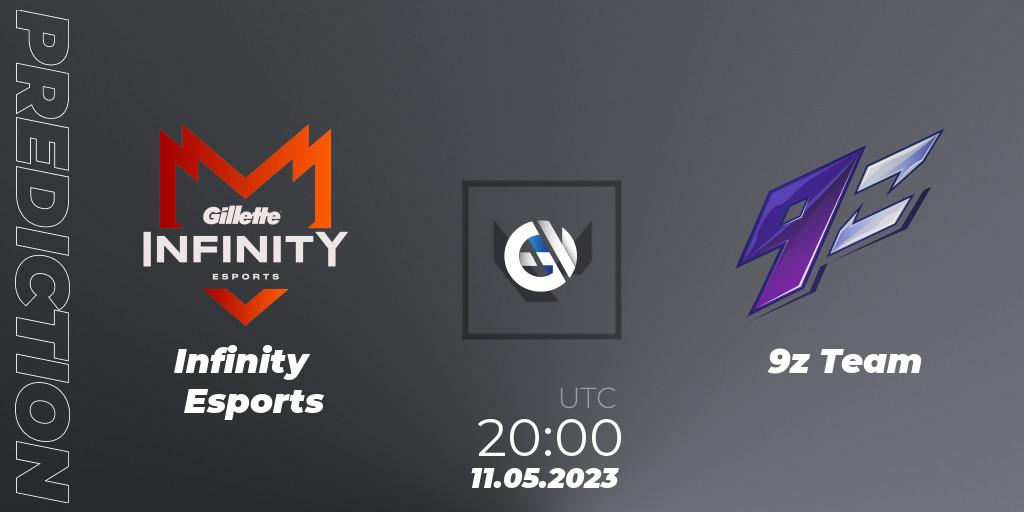Infinity Esports vs 9z Team: Betting TIp, Match Prediction. 11.05.23. VALORANT, VALORANT Challengers 2023: LAS Split 2 - Regular Season