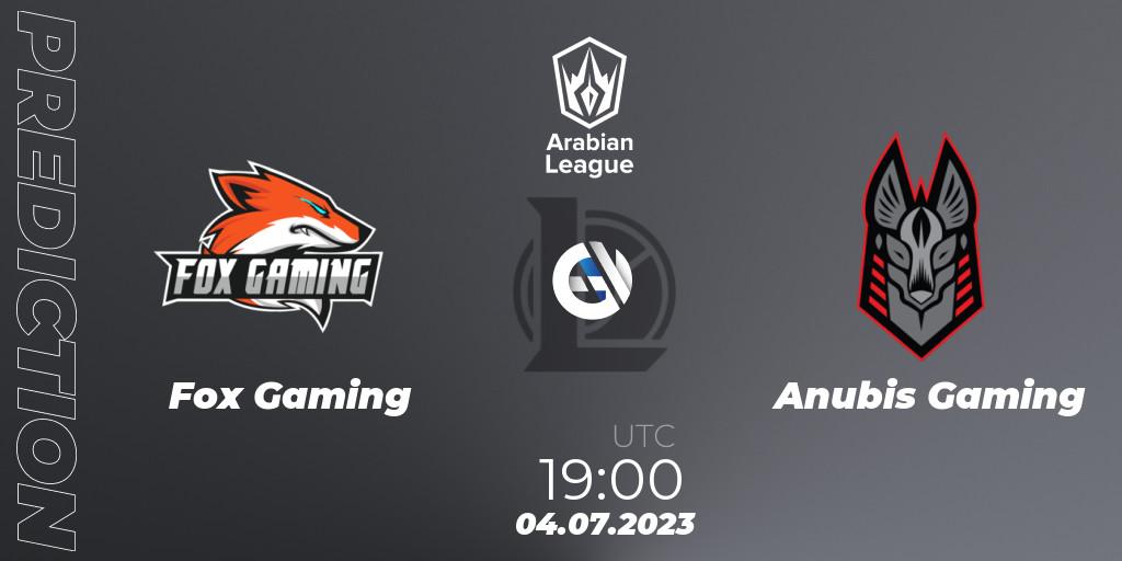 Fox Gaming vs Anubis Gaming: Betting TIp, Match Prediction. 04.07.23. LoL, Arabian League Summer 2023 - Group Stage