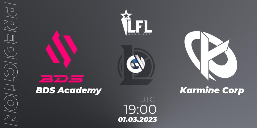 BDS Academy vs Karmine Corp: Betting TIp, Match Prediction. 01.03.2023 at 19:00. LoL, LFL Spring 2023 - Group Stage