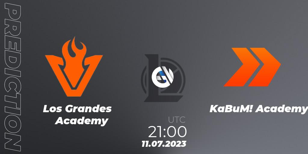 Los Grandes Academy vs KaBuM! Academy: Betting TIp, Match Prediction. 11.07.23. LoL, CBLOL Academy Split 2 2023 - Group Stage