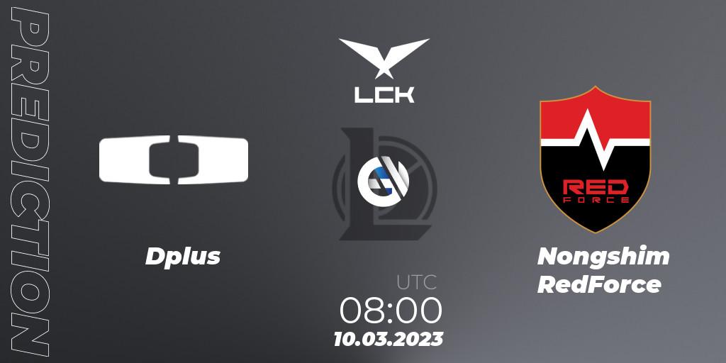 Dplus vs Nongshim RedForce: Betting TIp, Match Prediction. 10.03.23. LoL, LCK Spring 2023 - Group Stage