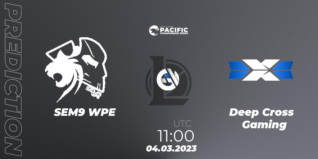 SEM9 WPE vs Deep Cross Gaming: Betting TIp, Match Prediction. 04.03.23. LoL, PCS Spring 2023 - Group Stage