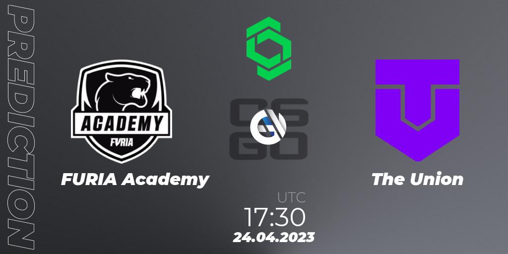 FURIA Academy vs The Union: Betting TIp, Match Prediction. 24.04.2023 at 17:30. Counter-Strike (CS2), CCT South America Series #7