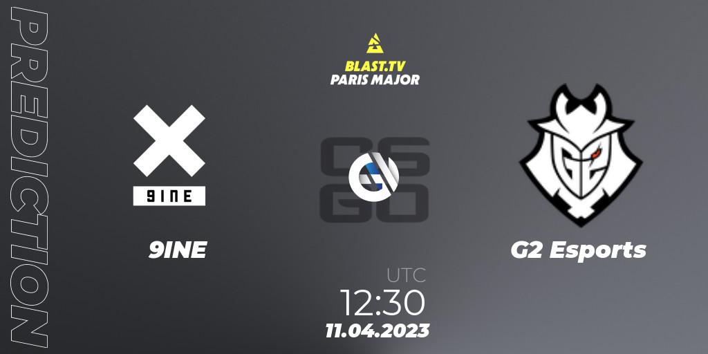 9INE vs G2 Esports: Betting TIp, Match Prediction. 11.04.23. CS2 (CS:GO), BLAST.tv Paris Major 2023 Europe RMR B