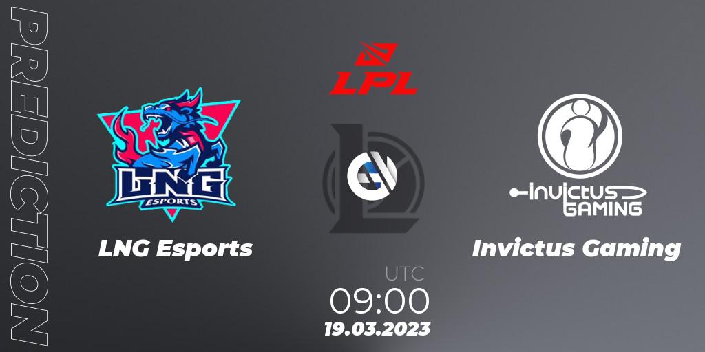 LNG Esports vs Invictus Gaming: Betting TIp, Match Prediction. 19.03.23. LoL, LPL Spring 2023 - Group Stage