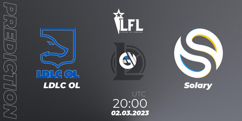 LDLC OL vs Solary: Betting TIp, Match Prediction. 02.03.23. LoL, LFL Spring 2023 - Group Stage