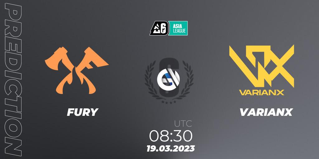 FURY vs VARIANX: Betting TIp, Match Prediction. 19.03.2023 at 08:30. Rainbow Six, SEA League 2023 - Stage 1