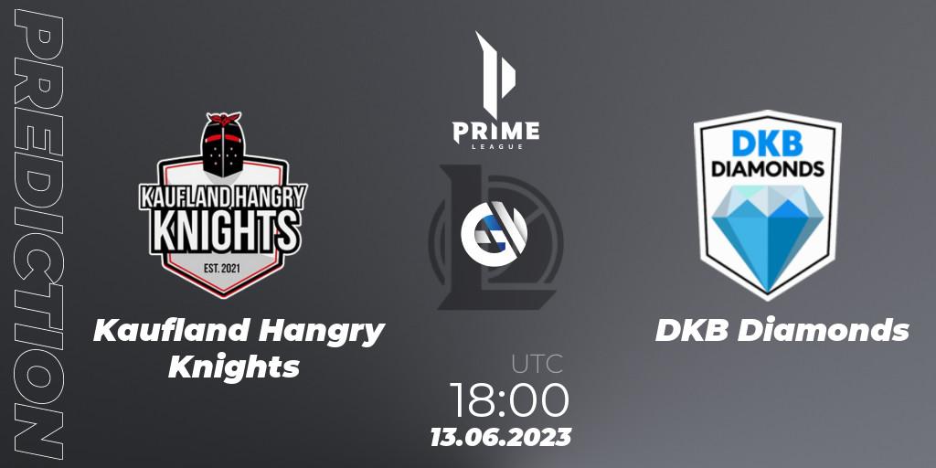 Kaufland Hangry Knights vs DKB Diamonds: Betting TIp, Match Prediction. 13.06.2023 at 18:00. LoL, Prime League 2nd Division Summer 2023