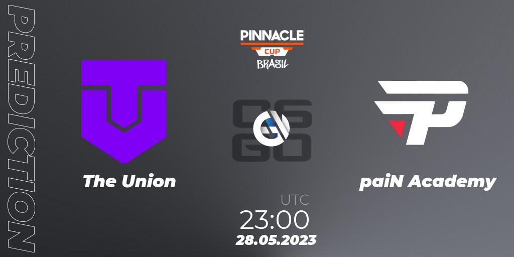 The Union vs paiN Academy: Betting TIp, Match Prediction. 28.05.2023 at 23:00. Counter-Strike (CS2), Pinnacle Brazil Cup 1