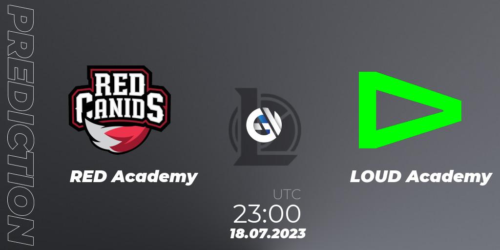 RED Academy vs LOUD Academy: Betting TIp, Match Prediction. 18.07.2023 at 23:00. LoL, CBLOL Academy Split 2 2023 - Group Stage