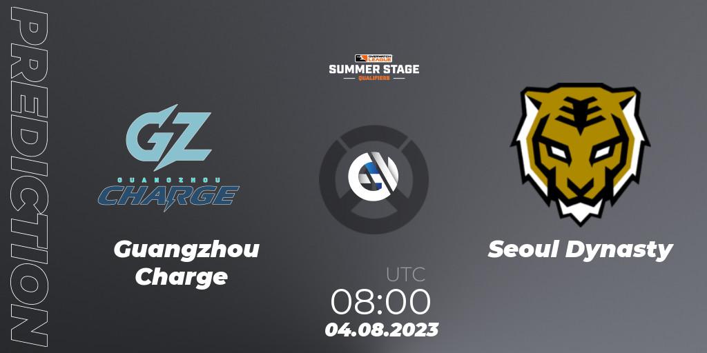 Guangzhou Charge vs Seoul Dynasty: Betting TIp, Match Prediction. 04.08.23. Overwatch, Overwatch League 2023 - Summer Stage Qualifiers