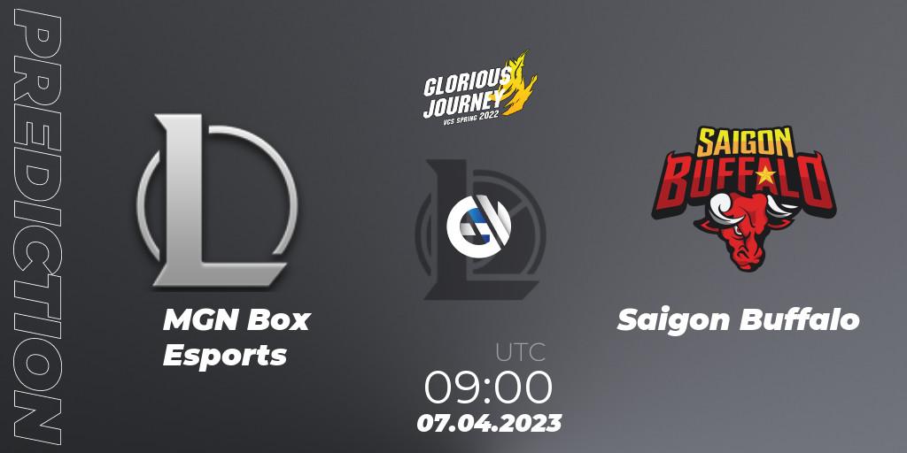 MGN Box Esports vs Saigon Buffalo: Betting TIp, Match Prediction. 07.04.2023 at 10:00. LoL, VCS Spring 2023 - Group Stage