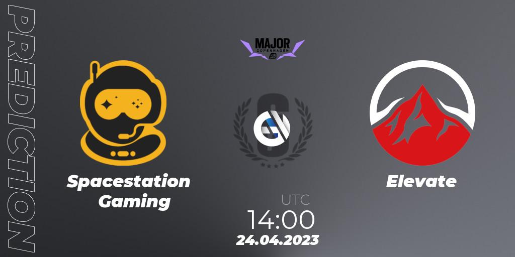 Spacestation Gaming vs Elevate: Betting TIp, Match Prediction. 24.04.2023 at 14:00. Rainbow Six, BLAST R6 Major Copenhagen 2023