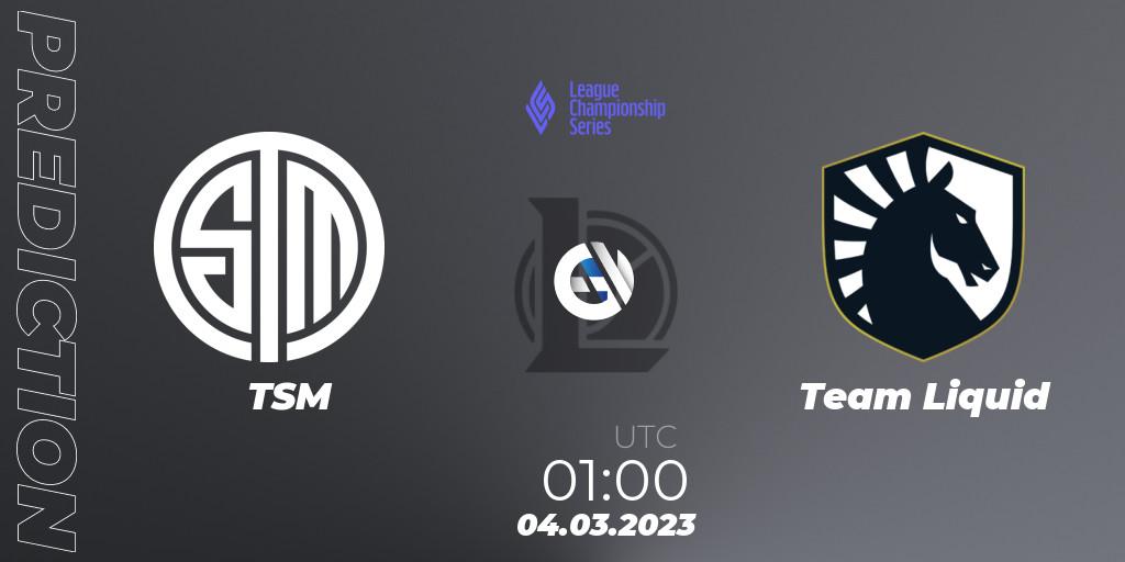 TSM vs Team Liquid: Betting TIp, Match Prediction. 04.03.23. LoL, LCS Spring 2023 - Group Stage