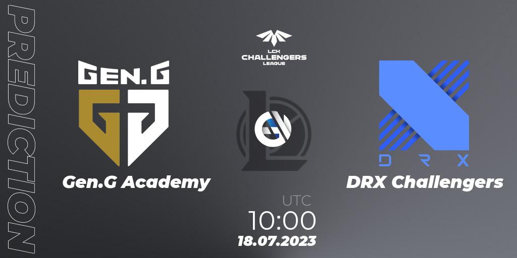 Gen.G Academy vs DRX Challengers: Betting TIp, Match Prediction. 18.07.23. LoL, LCK Challengers League 2023 Summer - Group Stage