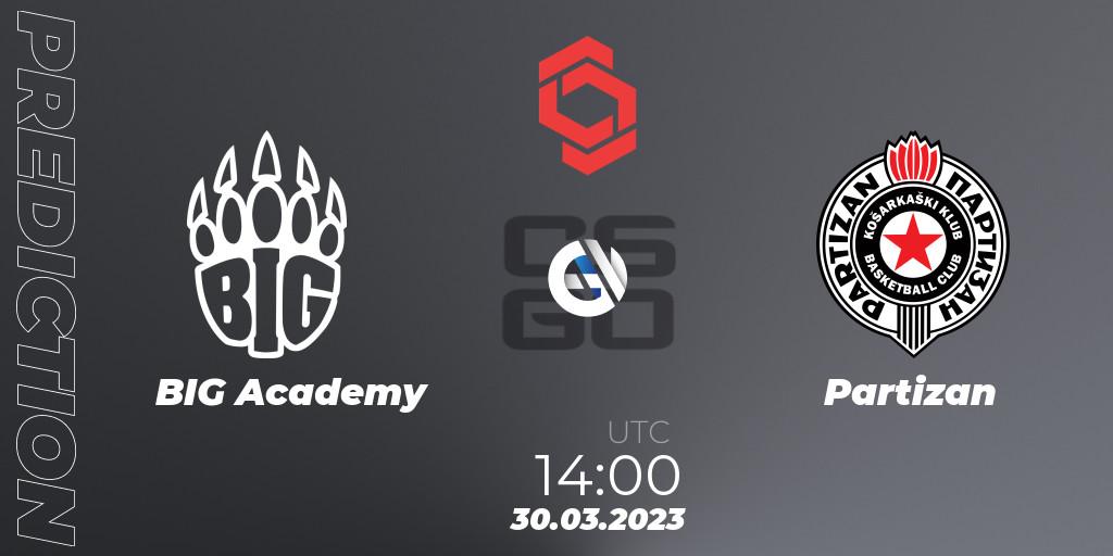 BIG Academy vs Partizan: Betting TIp, Match Prediction. 30.03.23. CS2 (CS:GO), CCT Central Europe Series #5