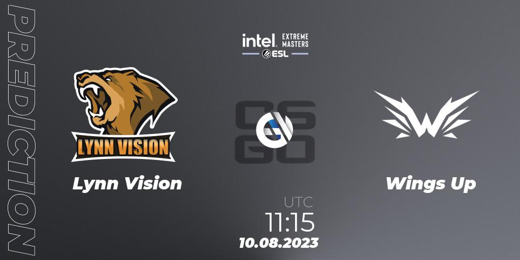Lynn Vision vs Wings Up: Betting TIp, Match Prediction. 10.08.2023 at 11:15. Counter-Strike (CS2), IEM Sydney 2023 Asia Open Qualifier 1