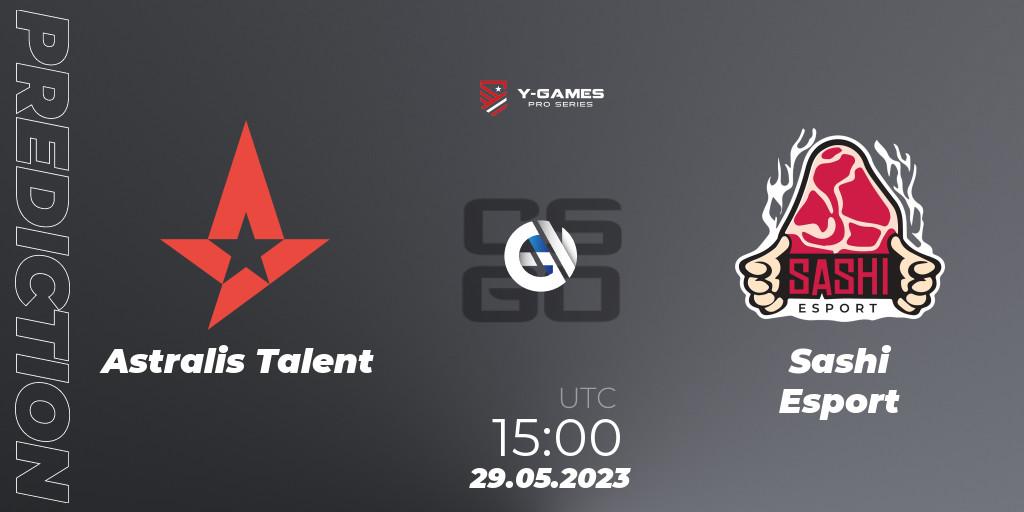 Astralis Talent vs Sashi Esport: Betting TIp, Match Prediction. 01.06.23. CS2 (CS:GO), Y-Games PRO Series 2023