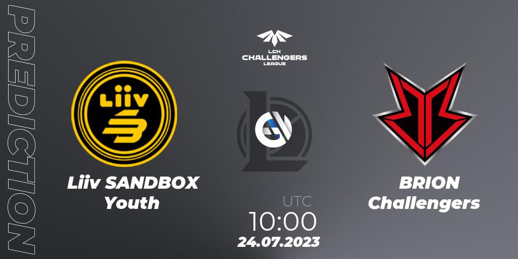 Liiv SANDBOX Youth vs BRION Challengers: Betting TIp, Match Prediction. 24.07.23. LoL, LCK Challengers League 2023 Summer - Group Stage