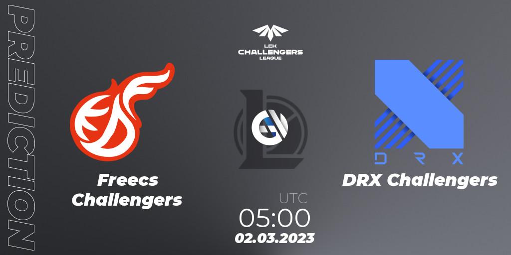 Freecs Challengers vs DRX Challengers: Betting TIp, Match Prediction. 02.03.2023 at 05:00. LoL, LCK Challengers League 2023 Spring