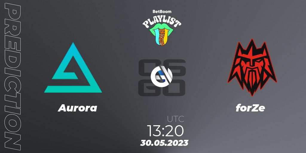 Aurora vs forZe: Betting TIp, Match Prediction. 30.05.2023 at 09:50. Counter-Strike (CS2), BetBoom Playlist. Freedom