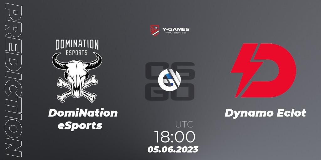 DomiNation eSports vs Dynamo Eclot: Betting TIp, Match Prediction. 05.06.23. CS2 (CS:GO), Y-Games PRO Series 2023