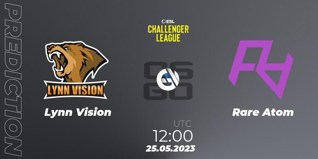 Lynn Vision vs Rare Atom: Betting TIp, Match Prediction. 25.05.2023 at 12:00. Counter-Strike (CS2), ESL Challenger League Season 45: Asia-Pacific