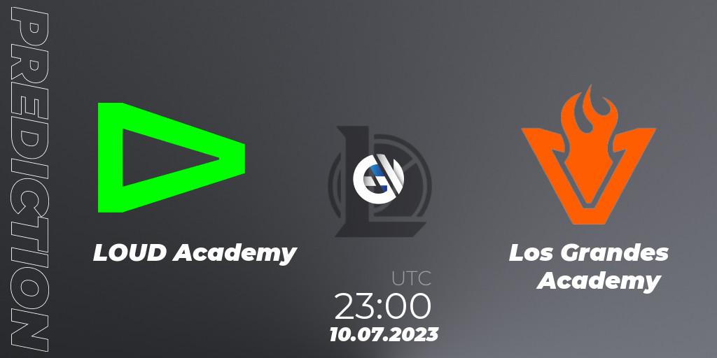 LOUD Academy vs Los Grandes Academy: Betting TIp, Match Prediction. 10.07.2023 at 23:00. LoL, CBLOL Academy Split 2 2023 - Group Stage