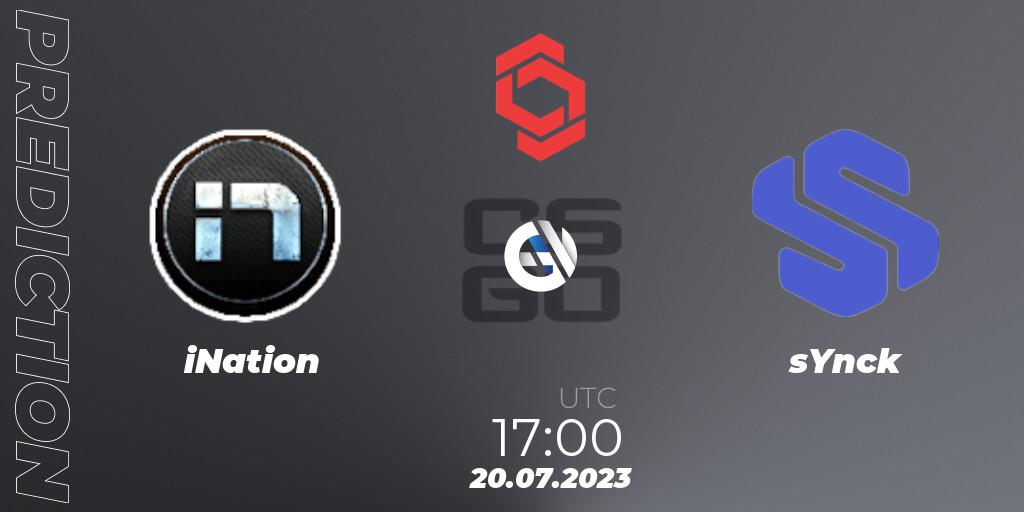 iNation vs sYnck: Betting TIp, Match Prediction. 20.07.23. CS2 (CS:GO), CCT Central Europe Series #7: Closed Qualifier