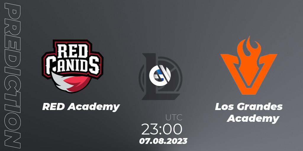 RED Academy vs Los Grandes Academy: Betting TIp, Match Prediction. 07.08.2023 at 23:00. LoL, CBLOL Academy Split 2 2023 - Group Stage